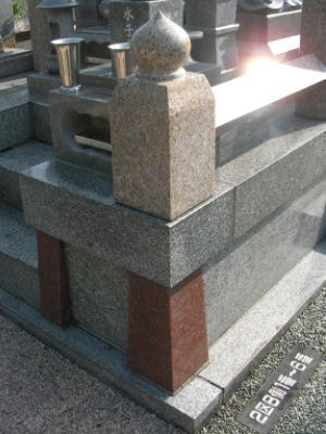お墓（外柵）施工後